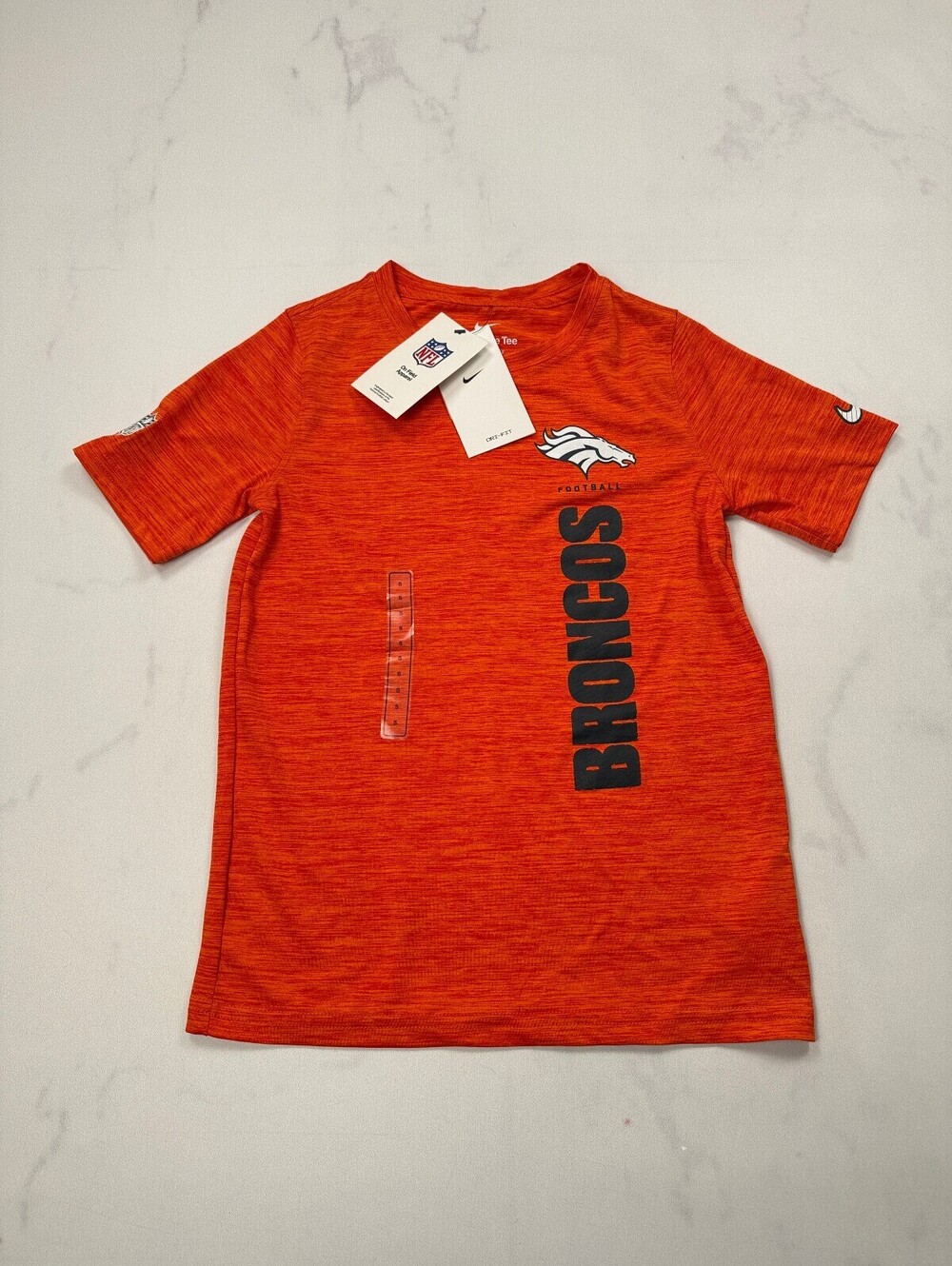 Nike Broncos T Shirt Orange Modern Varsity - Boys S NWT